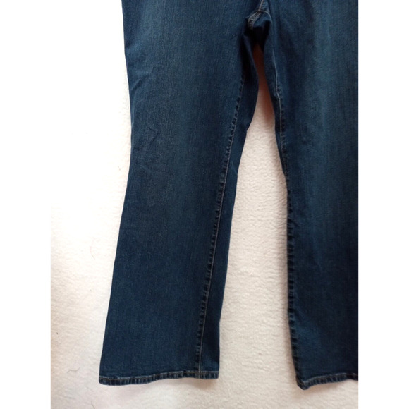 Liz Claiborne Womens Plus Size 22W Reg. Straight Leg Stretch Pockets Blue Jeans - Picture 8 of 13